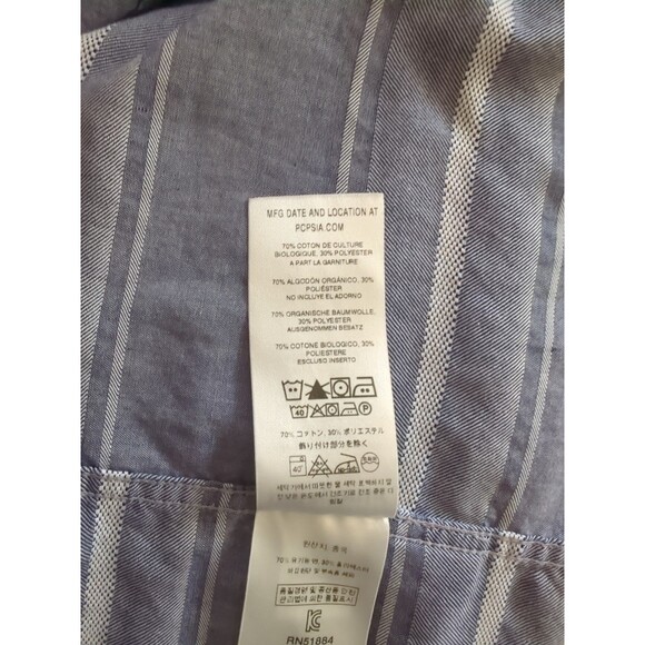 Patagonia Fezzman ? Men's Striped Short Sleeve Button Up Shirt Size 2XL Gray - Picture 7 of 9